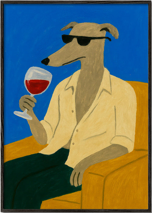 Kökskonst: galgo med vinglas – Black Frame