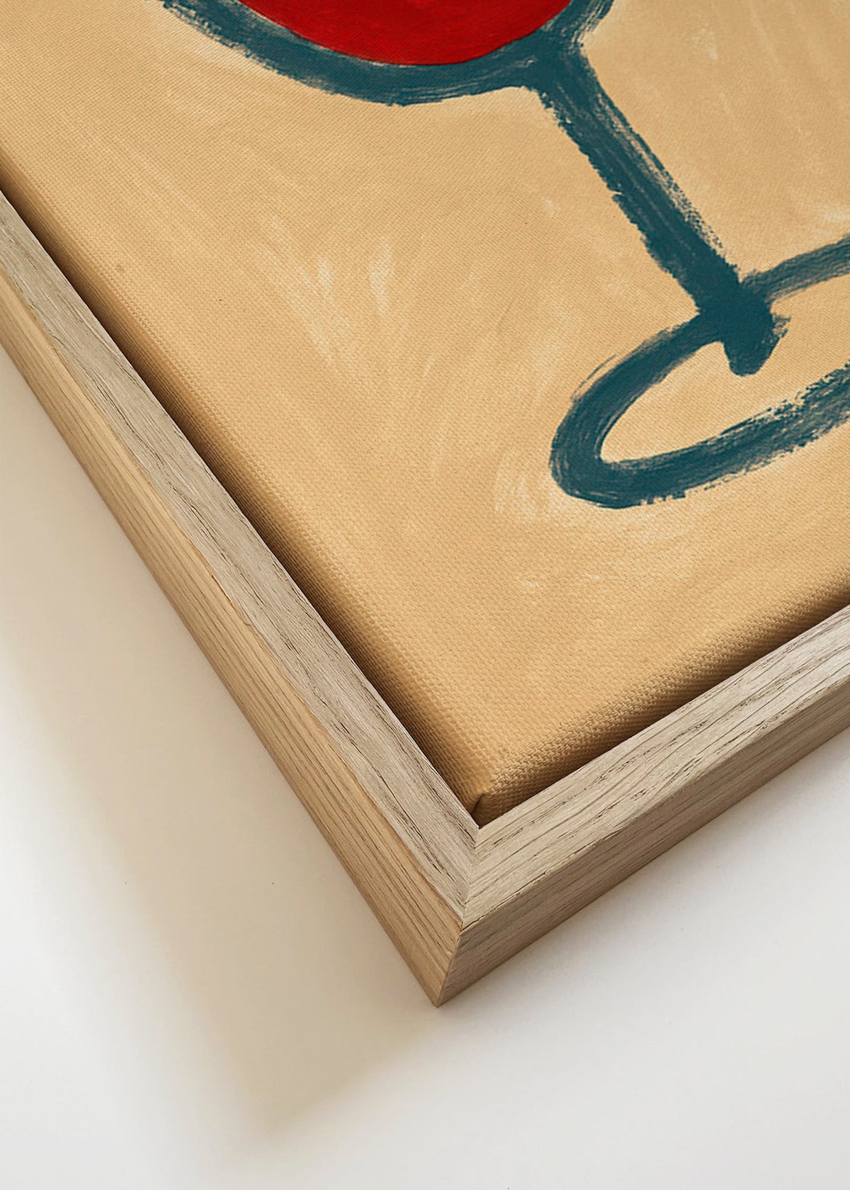 Kökskonst: minimalistiskt vinglas – Canvas detail