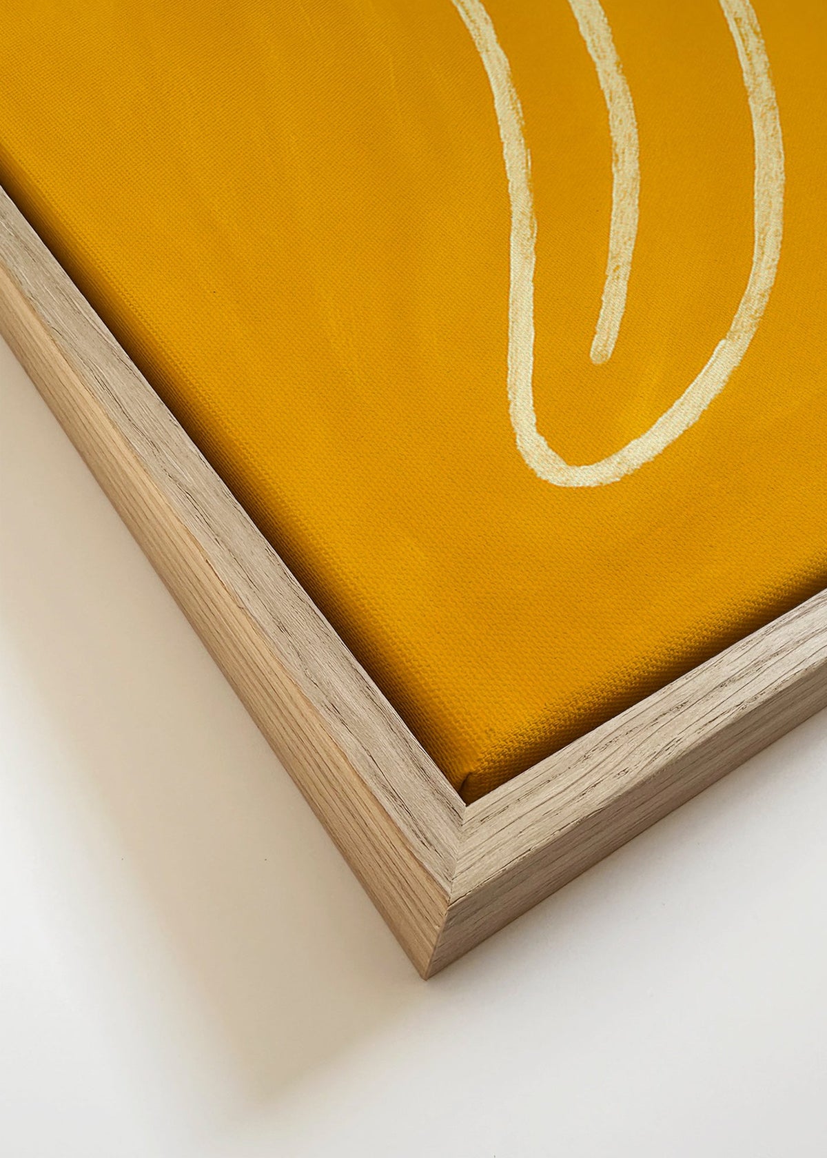 Kökskonst: gul banan minimalistisk – Canvas detail