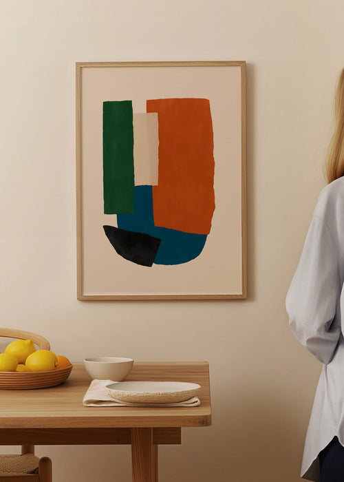 Abstrakt konst jordiga block – Product1