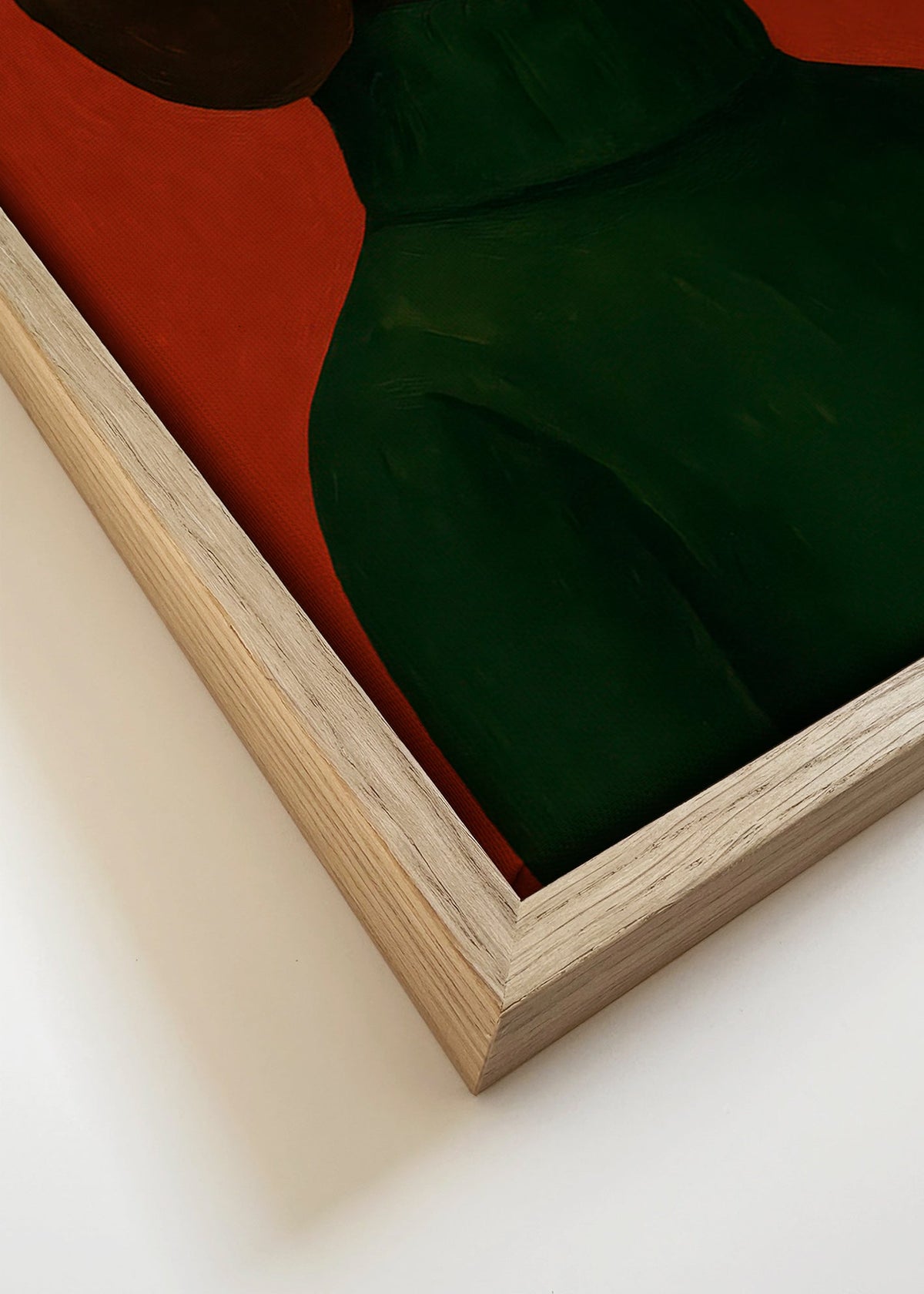 Hundporträtt med grön tröja – Canvas detail