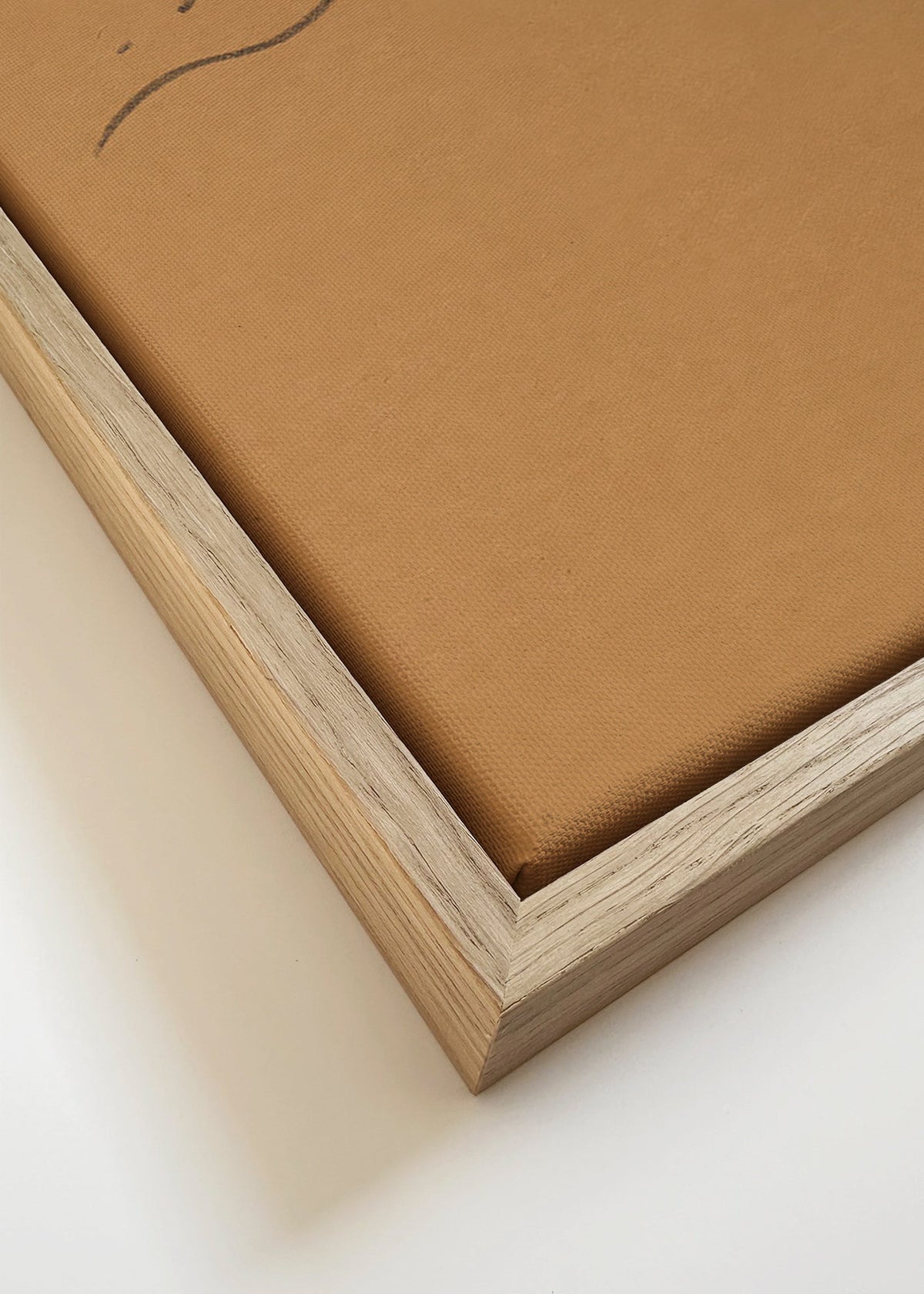 Minimalistisk simmare på kraftpapper – Canvas detail