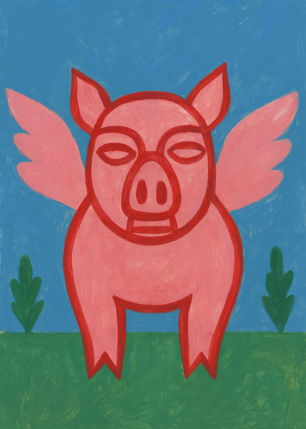 Flying Piglet - Unframed art print