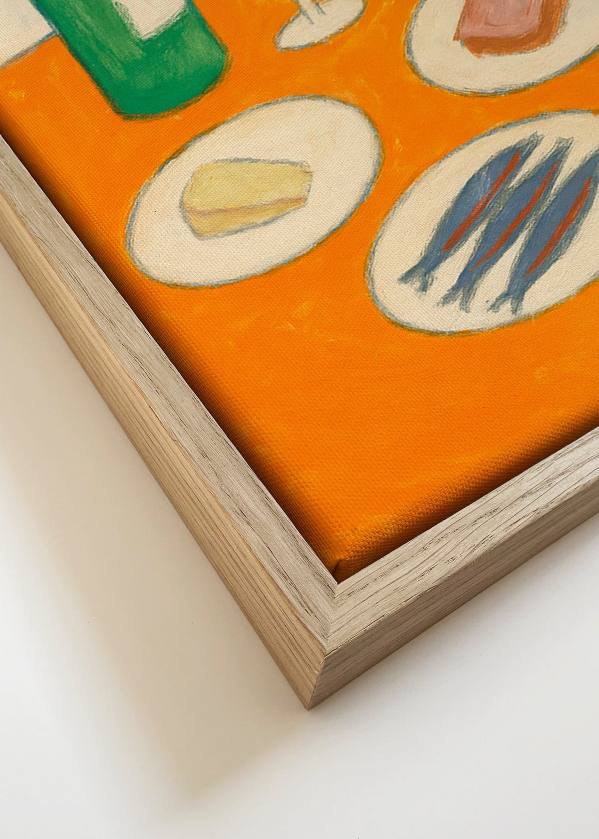 Kökskonst med sardiner och vin – Canvas detail