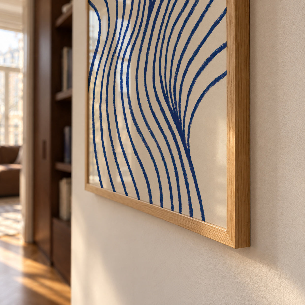 Optical Waves - Framed poster detail