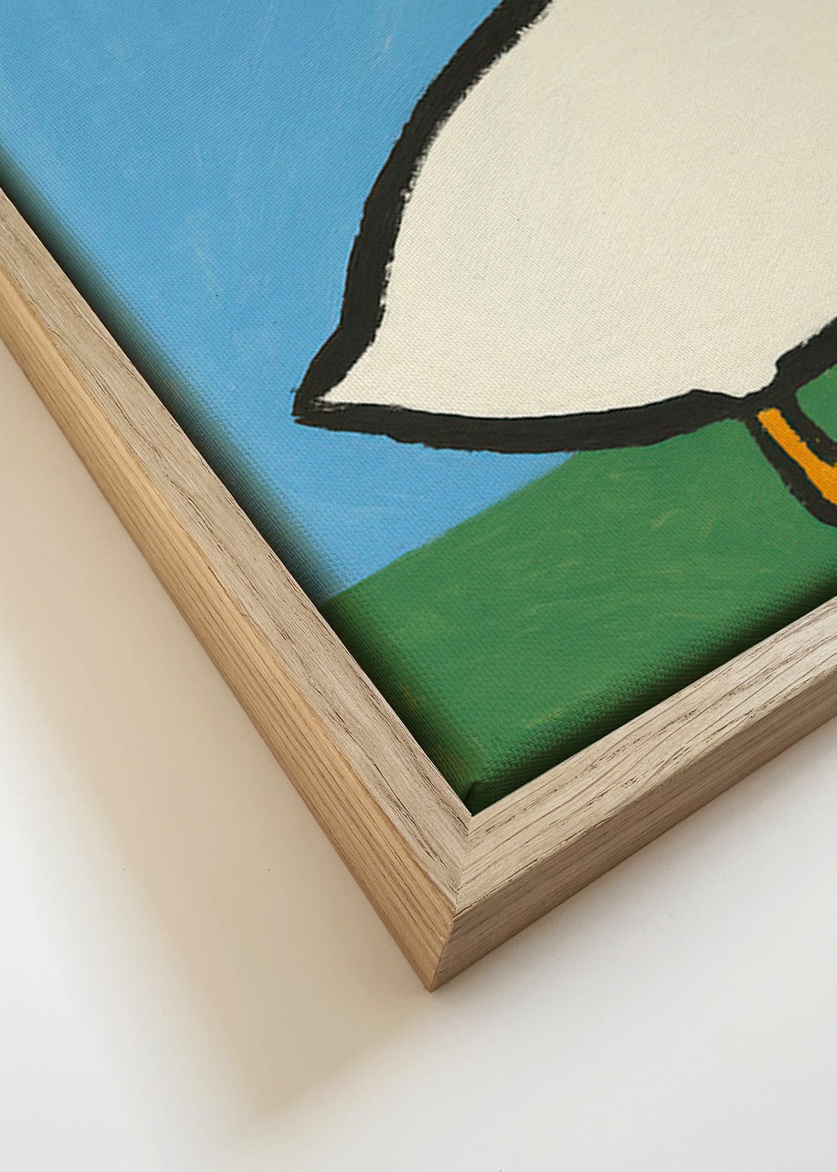 Gåsillustration – Canvas detail