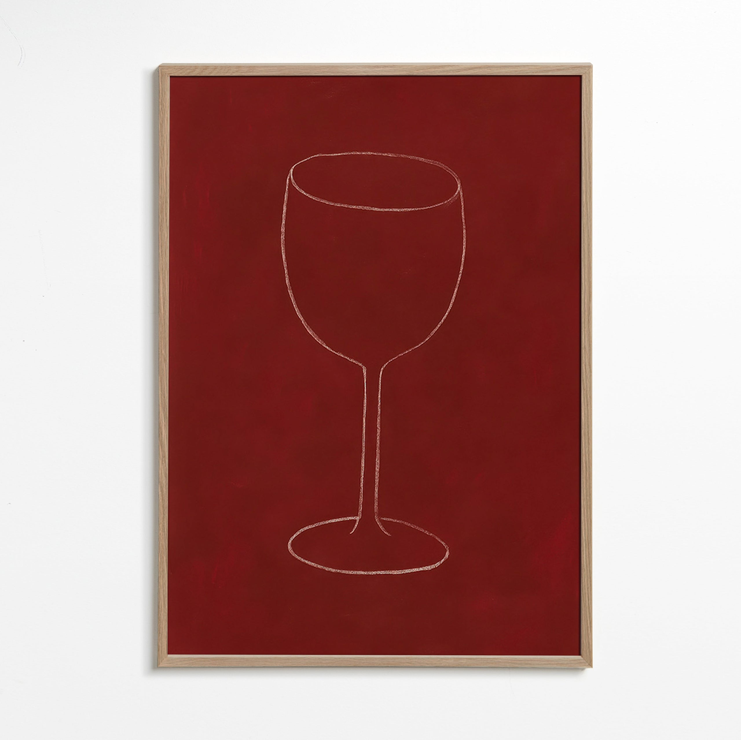 Kökskonst: vinglassets siluett – Oak Frame