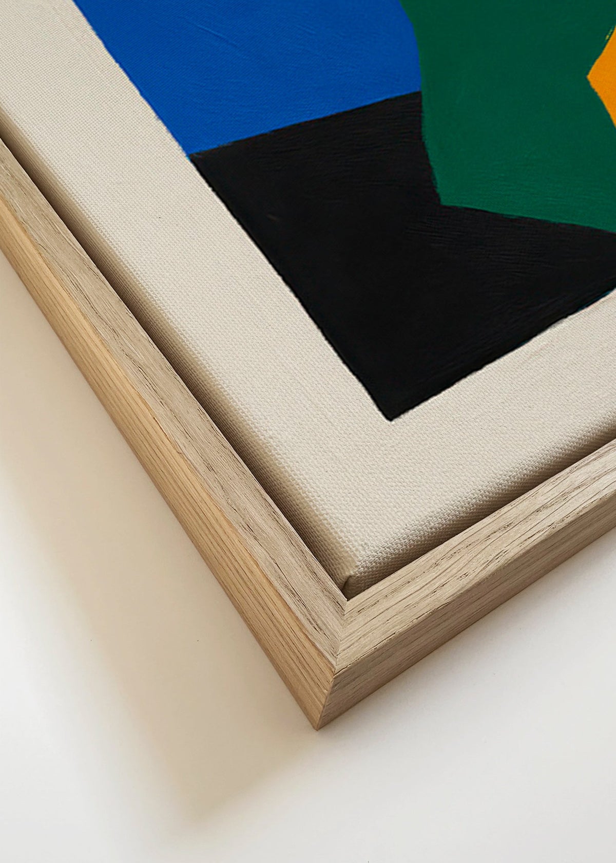 Geometrisk poster färgblock – Canvas detail