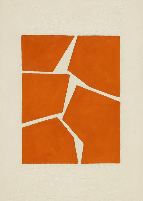 Geometrisk poster terrakottafragment