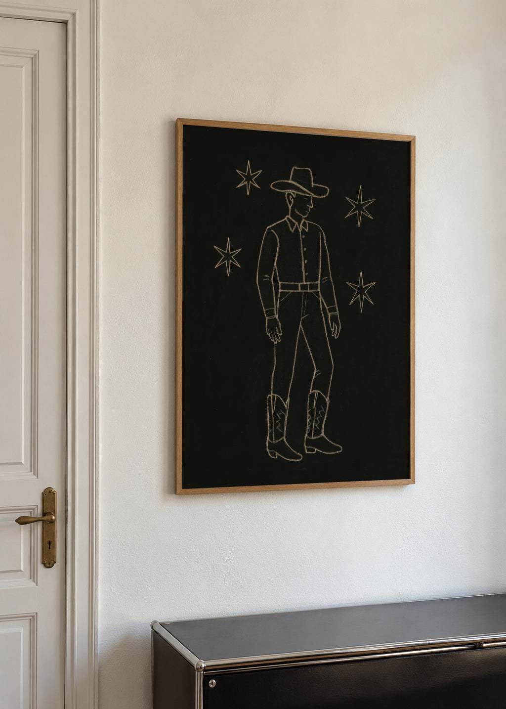 Stardust Cowboy - Framed poster in an interior
