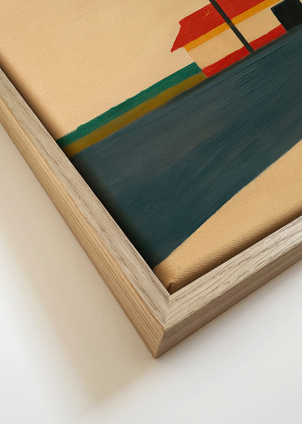 Kökskonst minimalistisk med diner och gyllene båge – Canvas detail