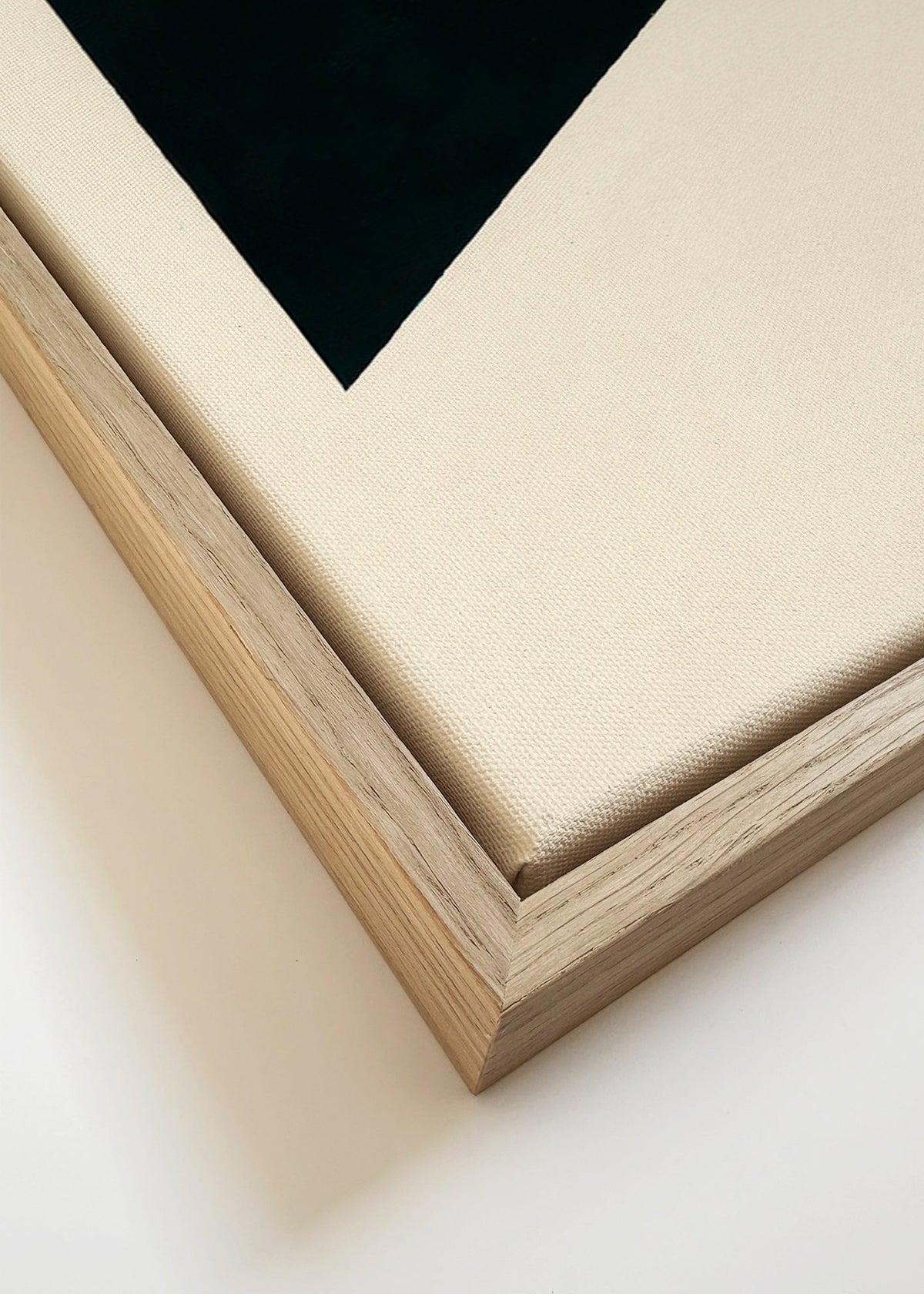 Minimalistisk design med geometrisk flagga – Canvas detail