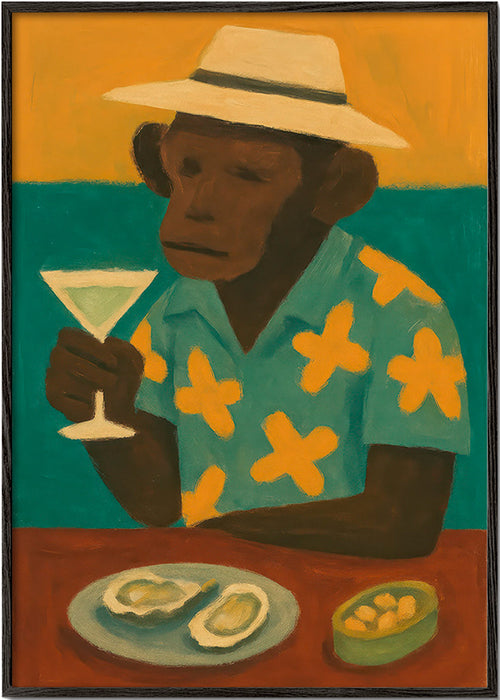 Kökskonst med apa och cocktail – Black Frame
