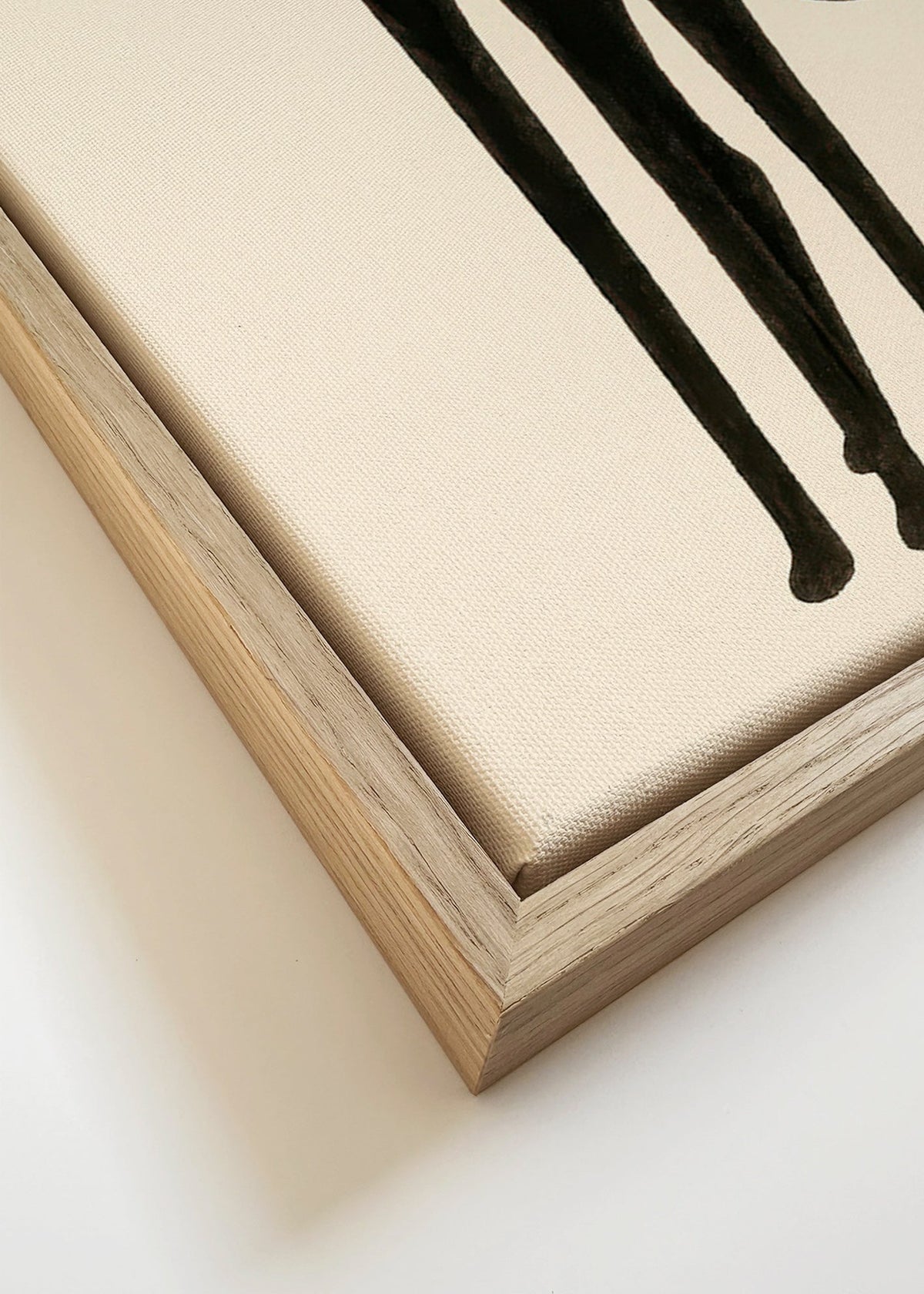 Konst med förlängd kattsiluett – Canvas detail