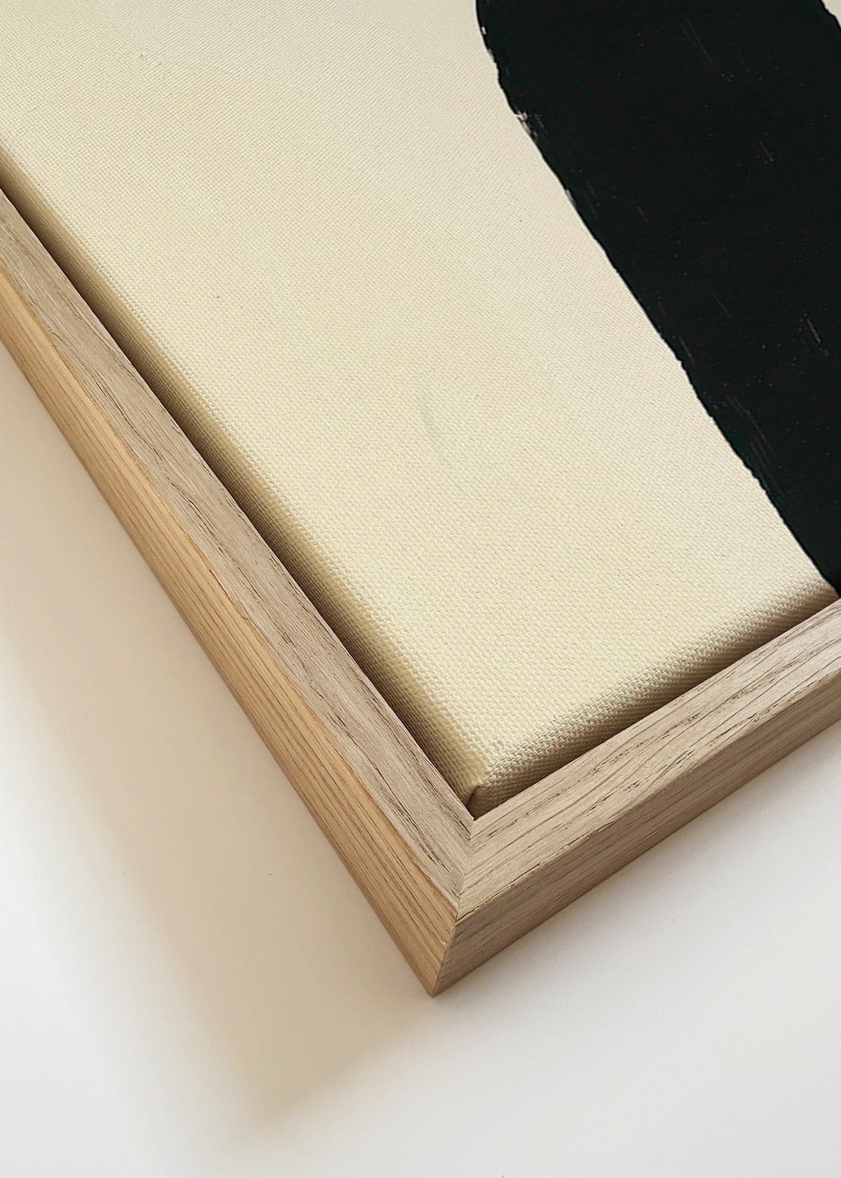 Abstrakt konstverk med förlängda silhuetter – Canvas detail