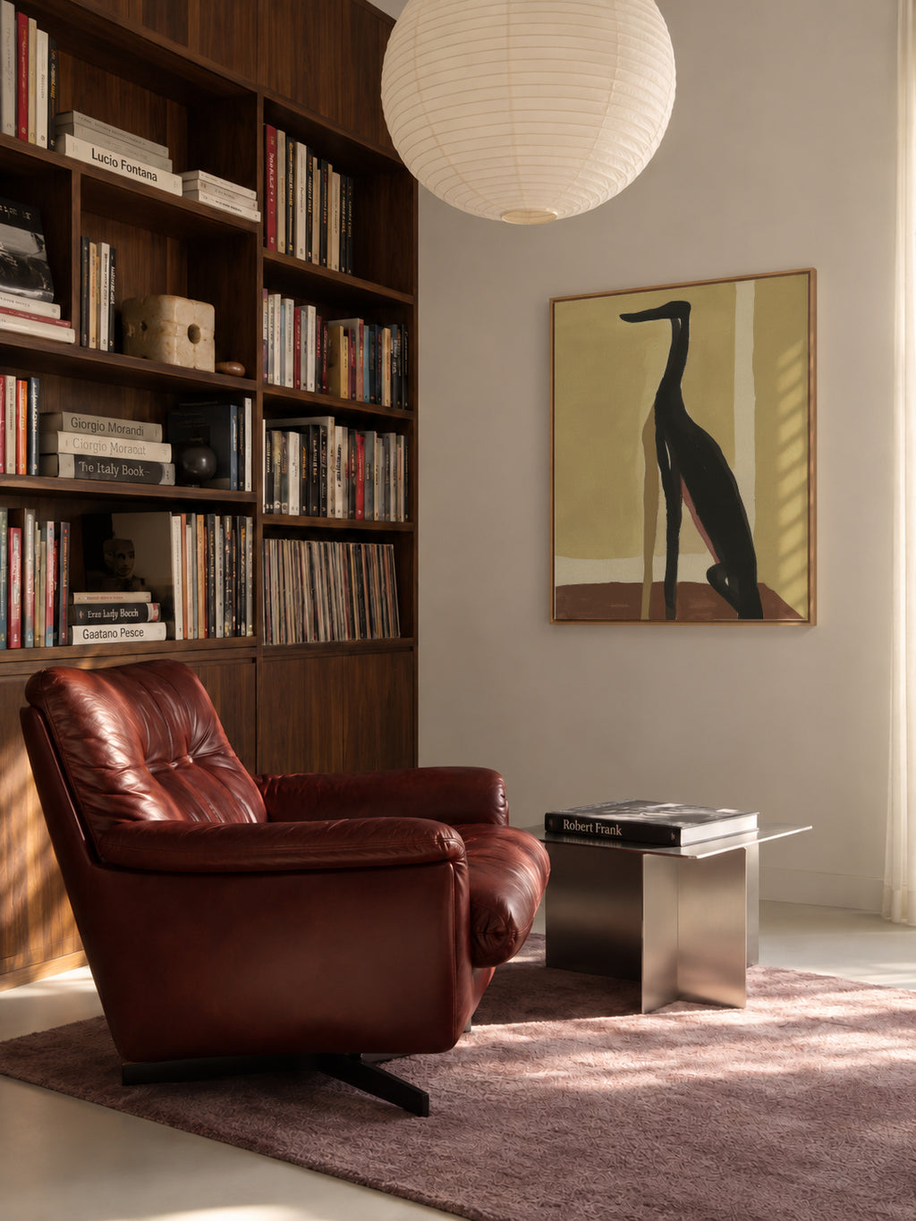 Greyhound Profile - Framed canvas in an interior