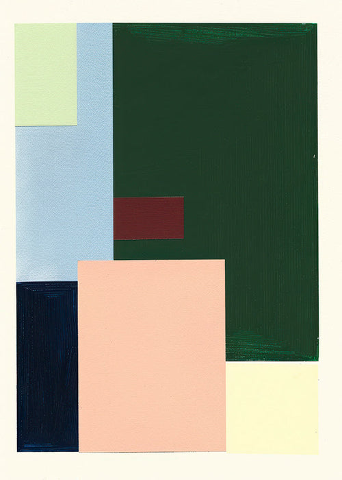 Geometrisk tavla med pastellblock