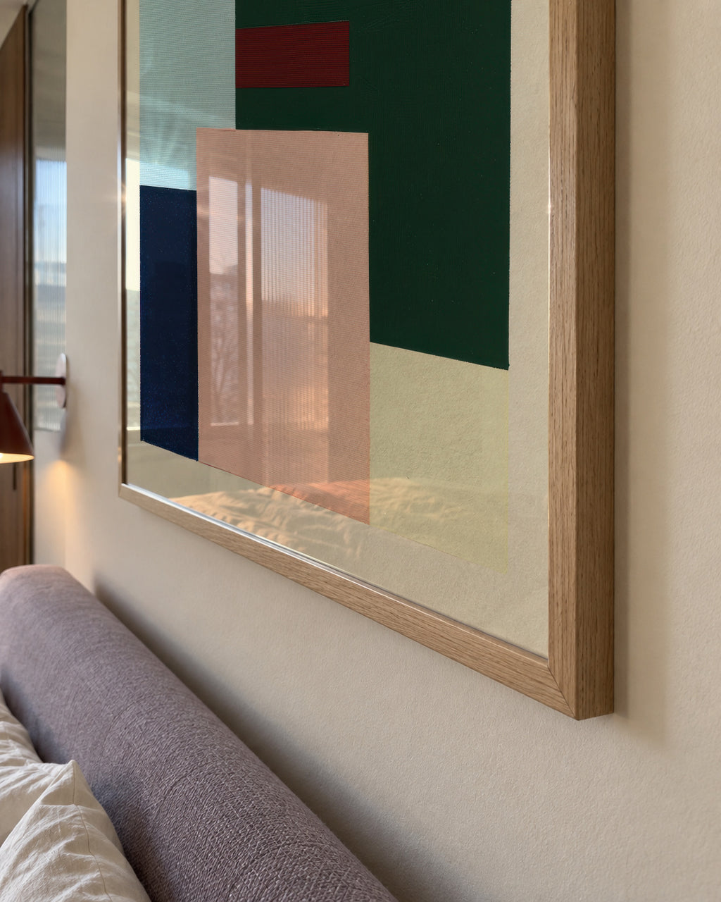 Pastel Construction II - Framed poster detail
