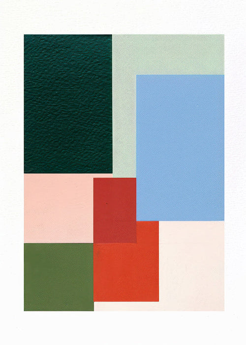 Geometrisk tavla med pastellblock