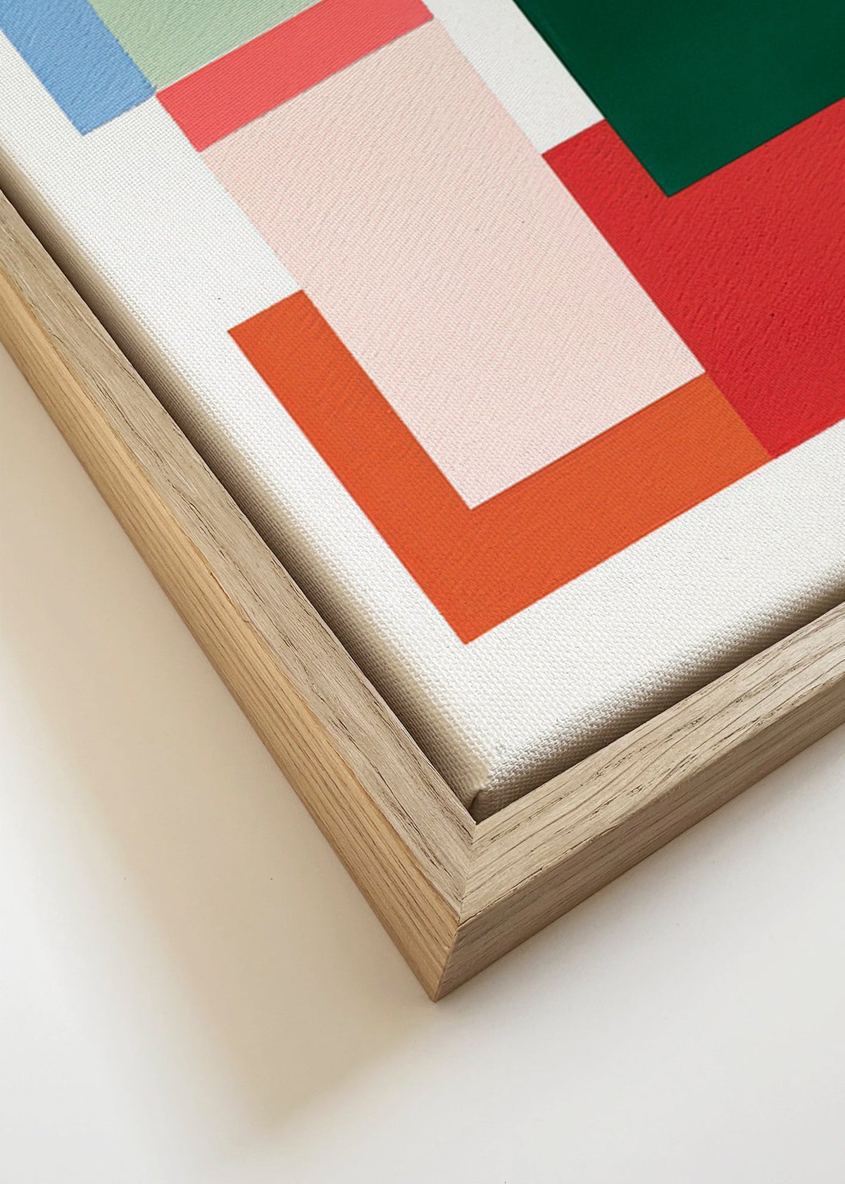 Abstrakt konst med staplade rektanglar – Canvas detail
