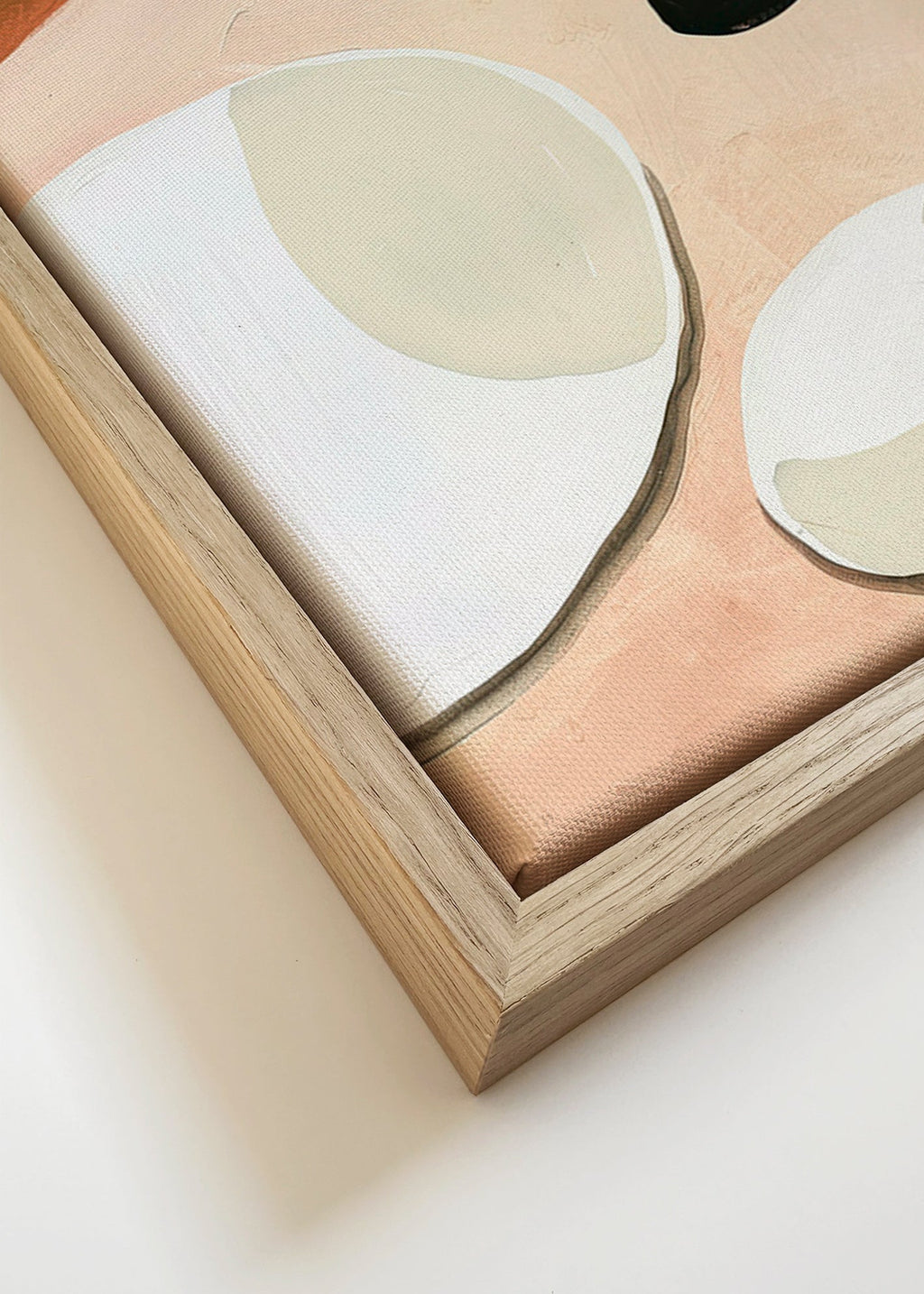 Kökskonst minimalistisk med tallrikar och glas – Canvas detail