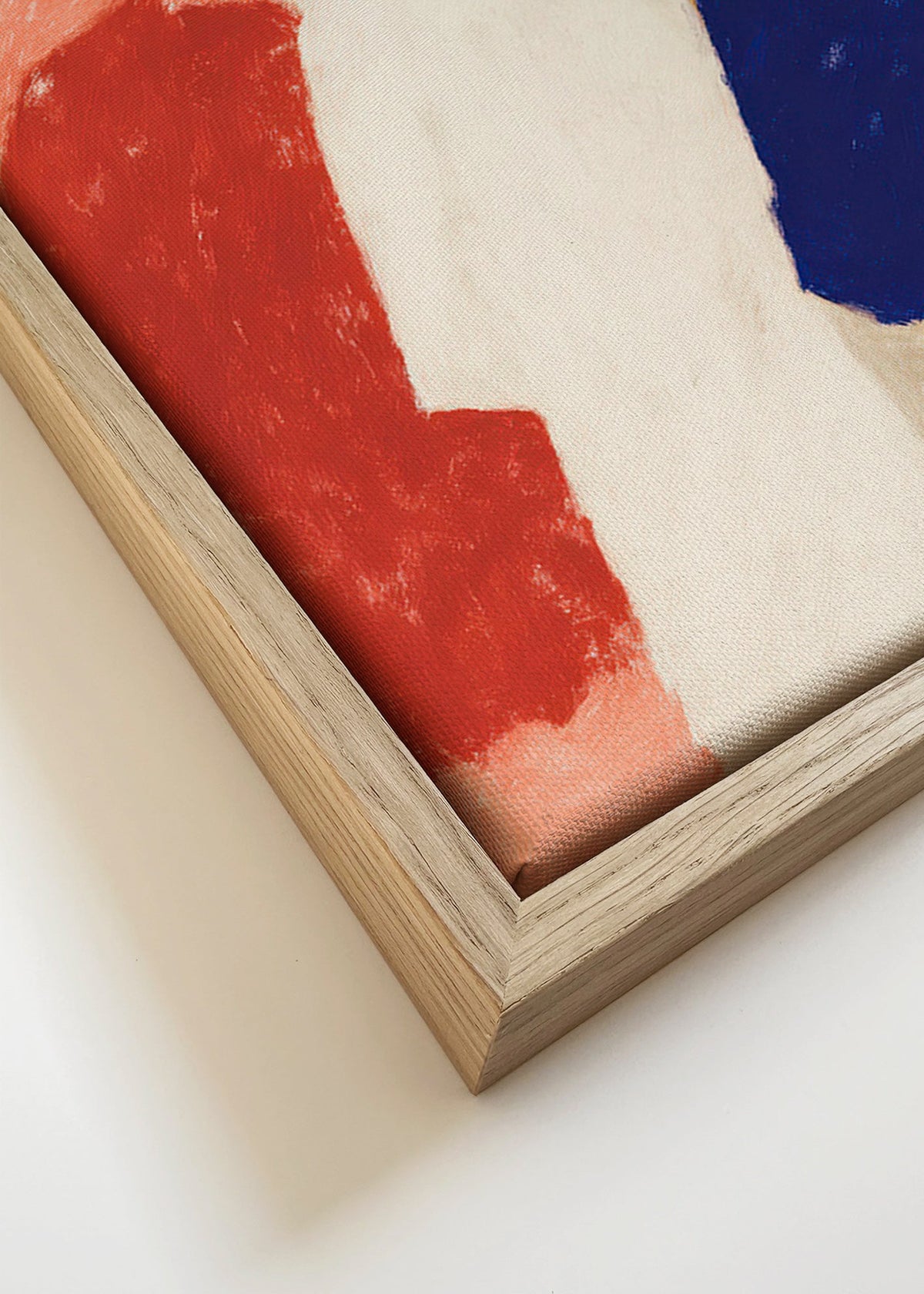 Abstrakt konst med figurer på rad – Canvas detail