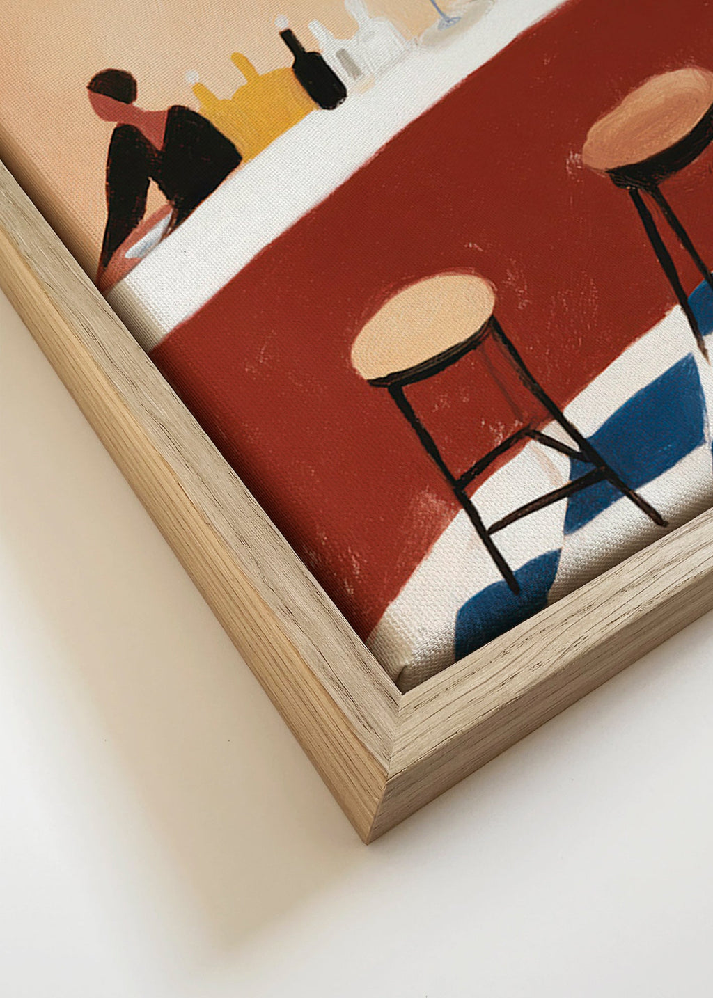 Kökskonst: bar med glas – Canvas detail
