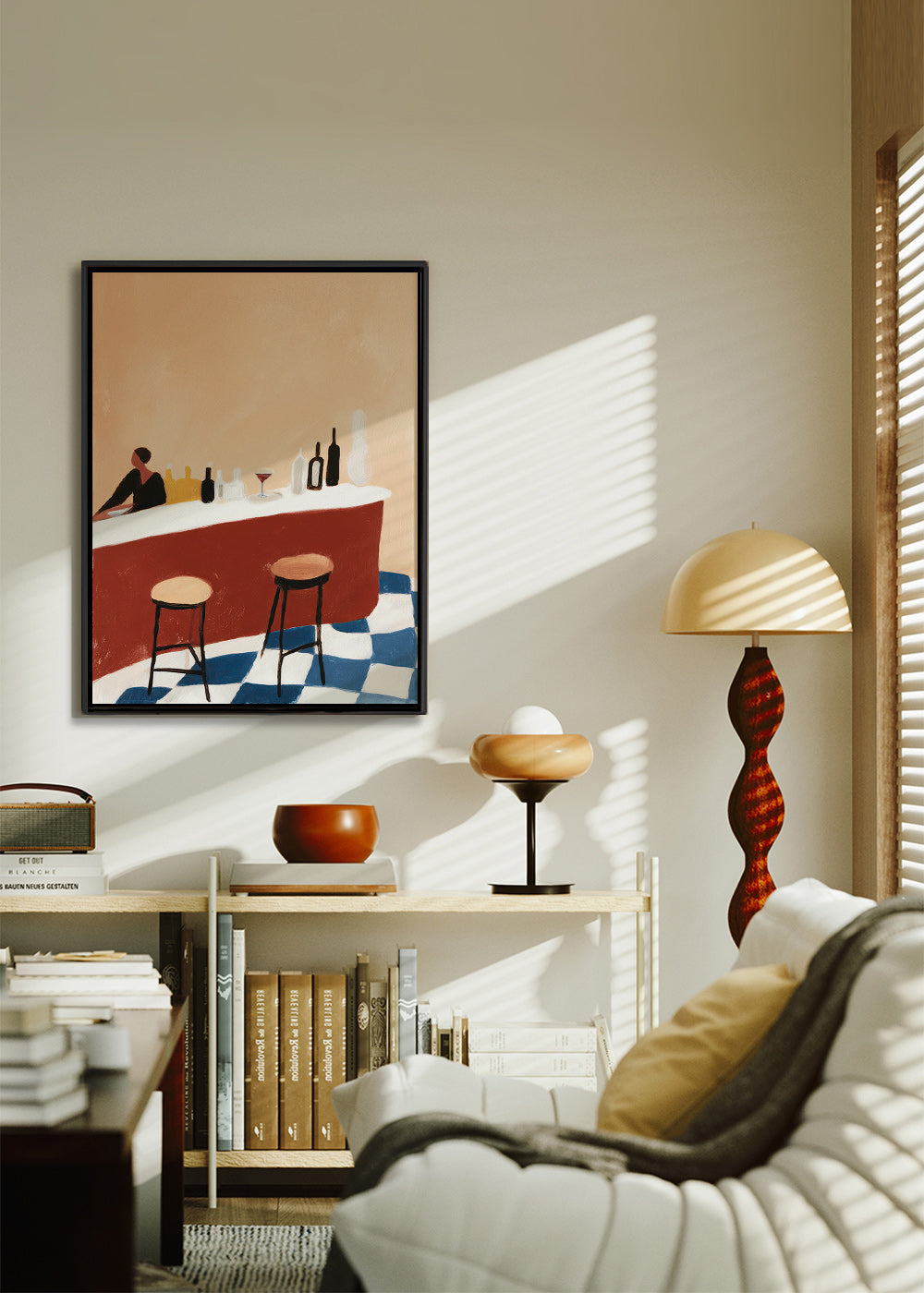 Kökskonst: bar med glas – Canvas1