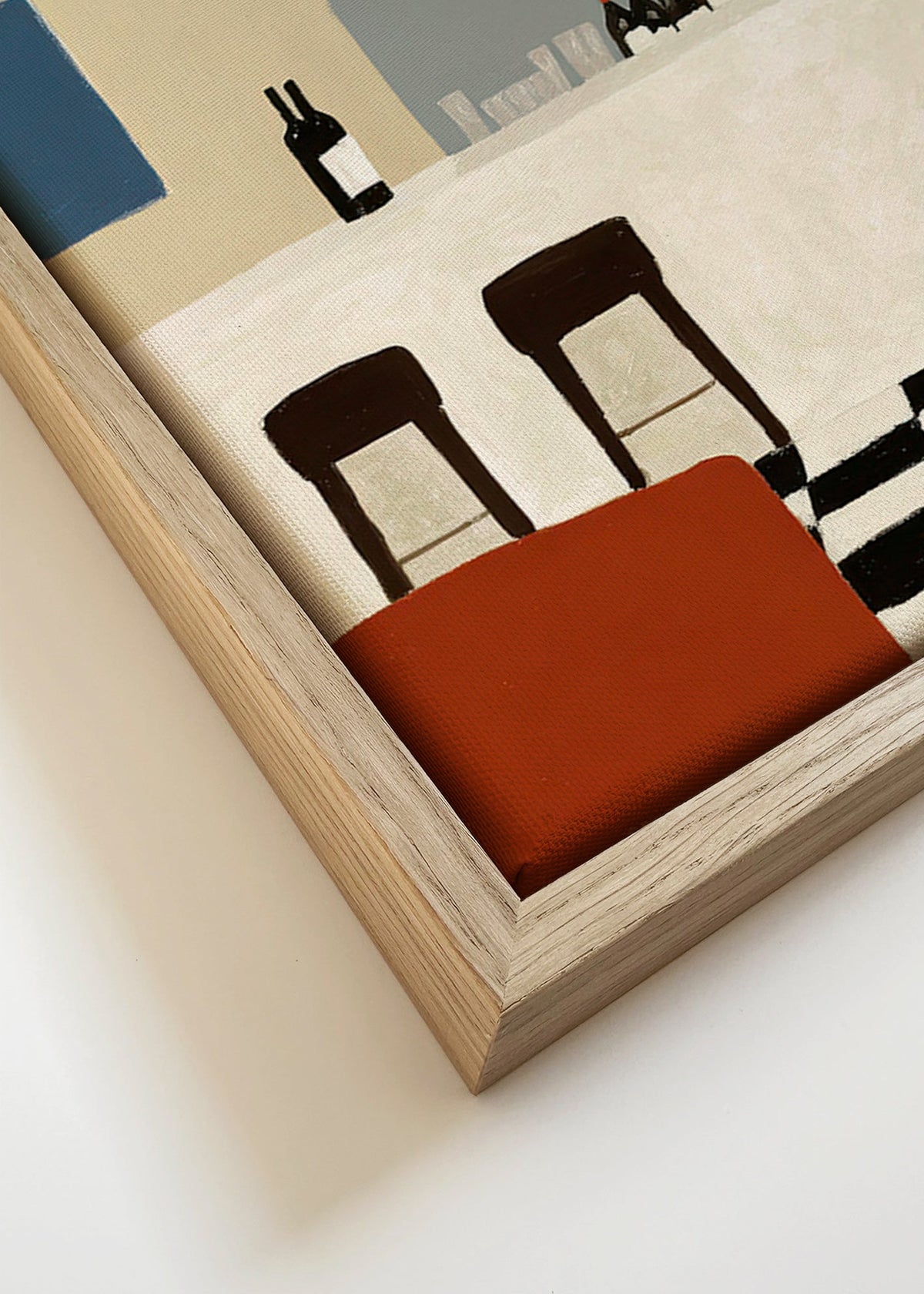 Kökskonst med båge och minimalistisk bardisk – Canvas detail