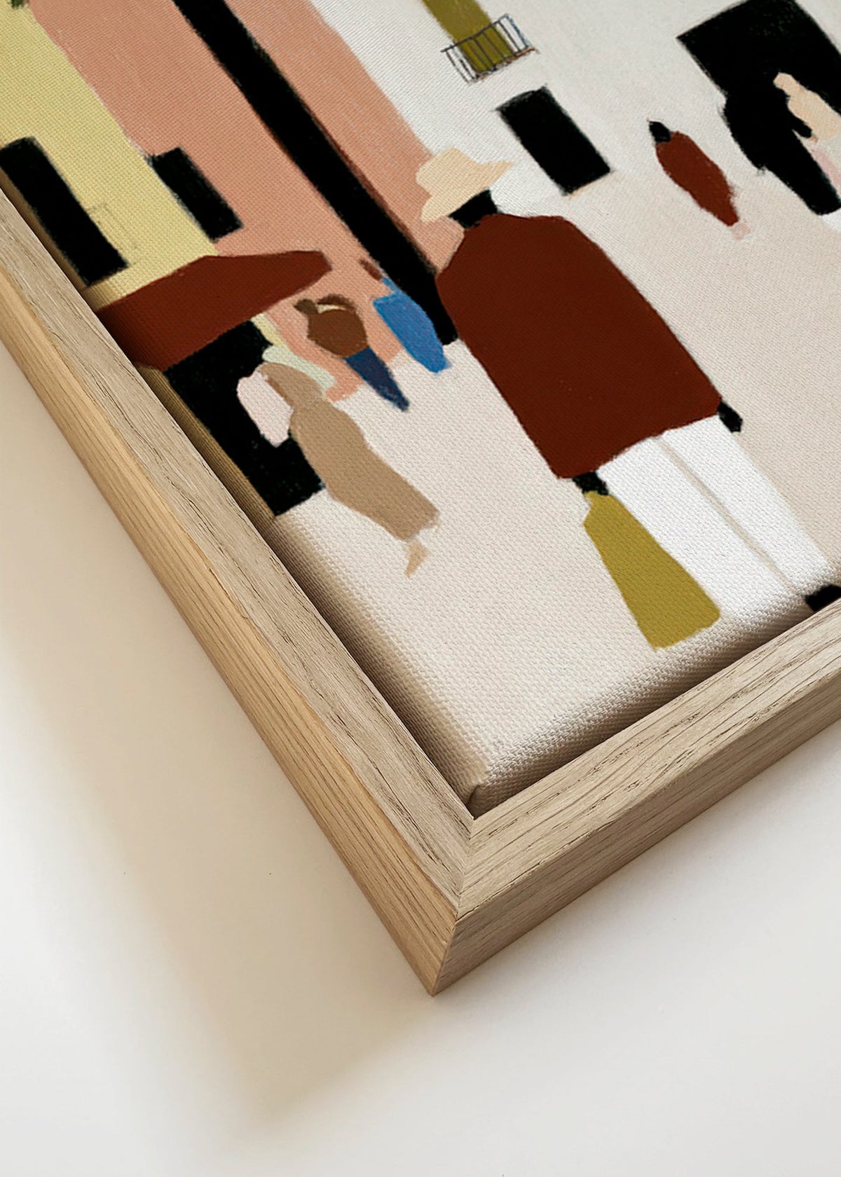 Kökskonst: Medelhavs-promenad med palm – Canvas detail