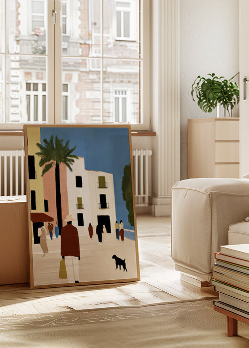 Kökskonst: Medelhavs-promenad med palm – Product1