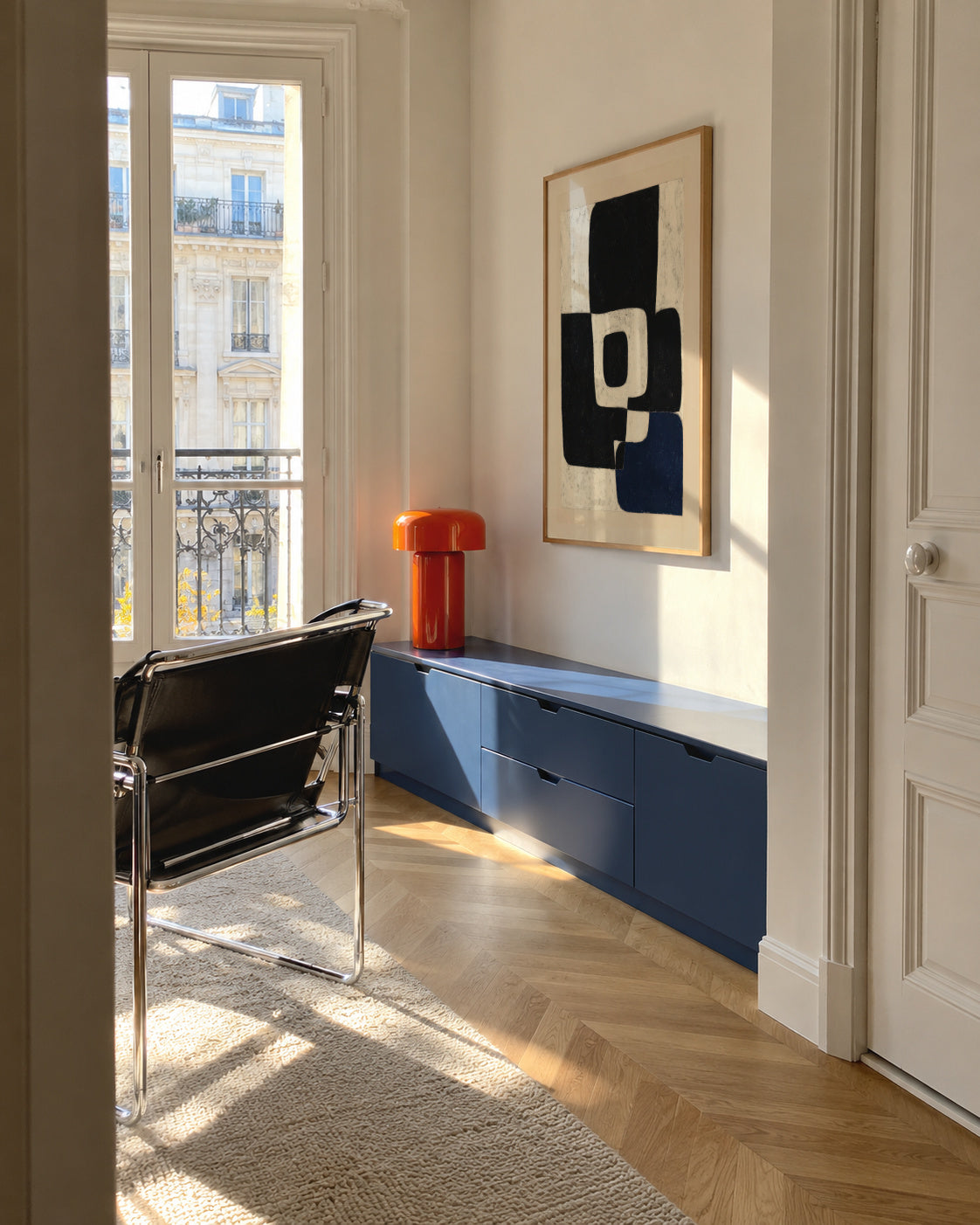 Duality in Black - Framed poster in an interior