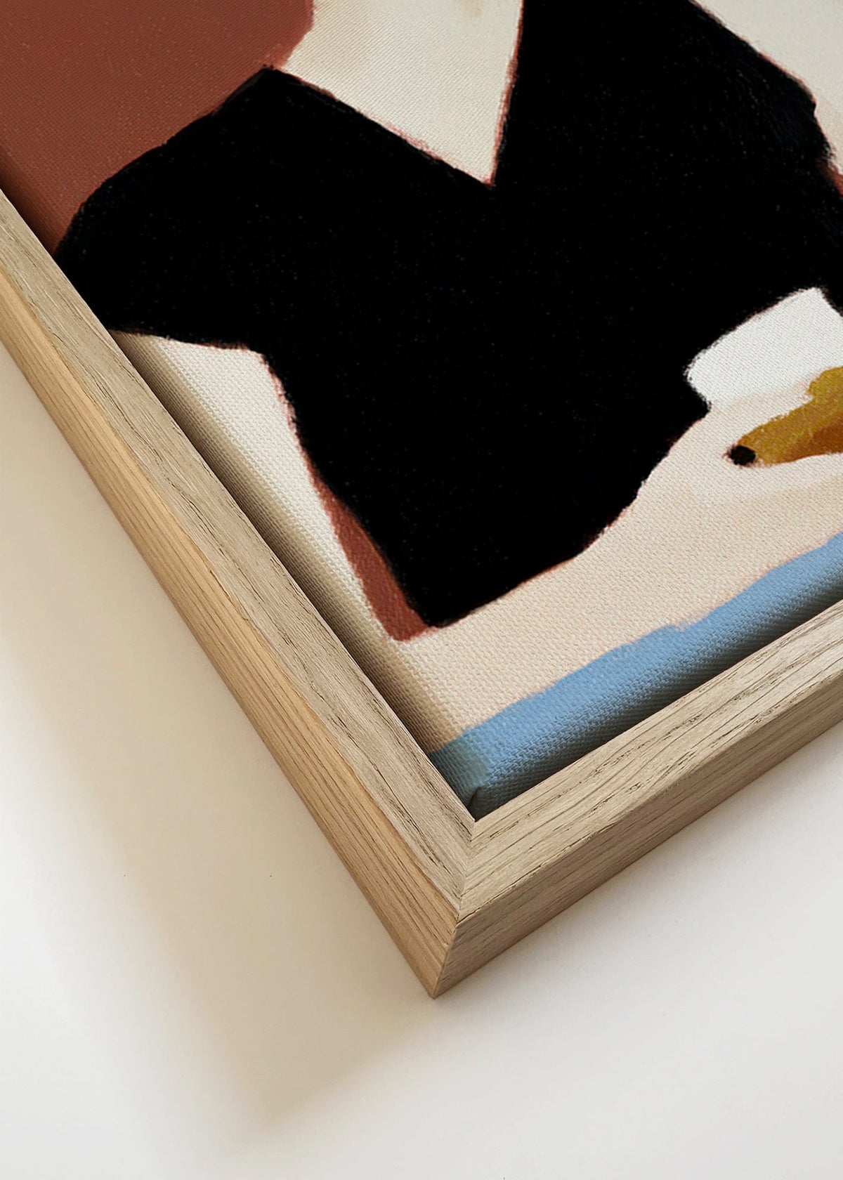 Kökskonst: kvinna med glas – Canvas detail