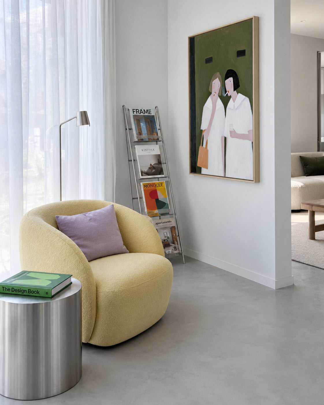 Shared Secrets - Framed canvas in an interior