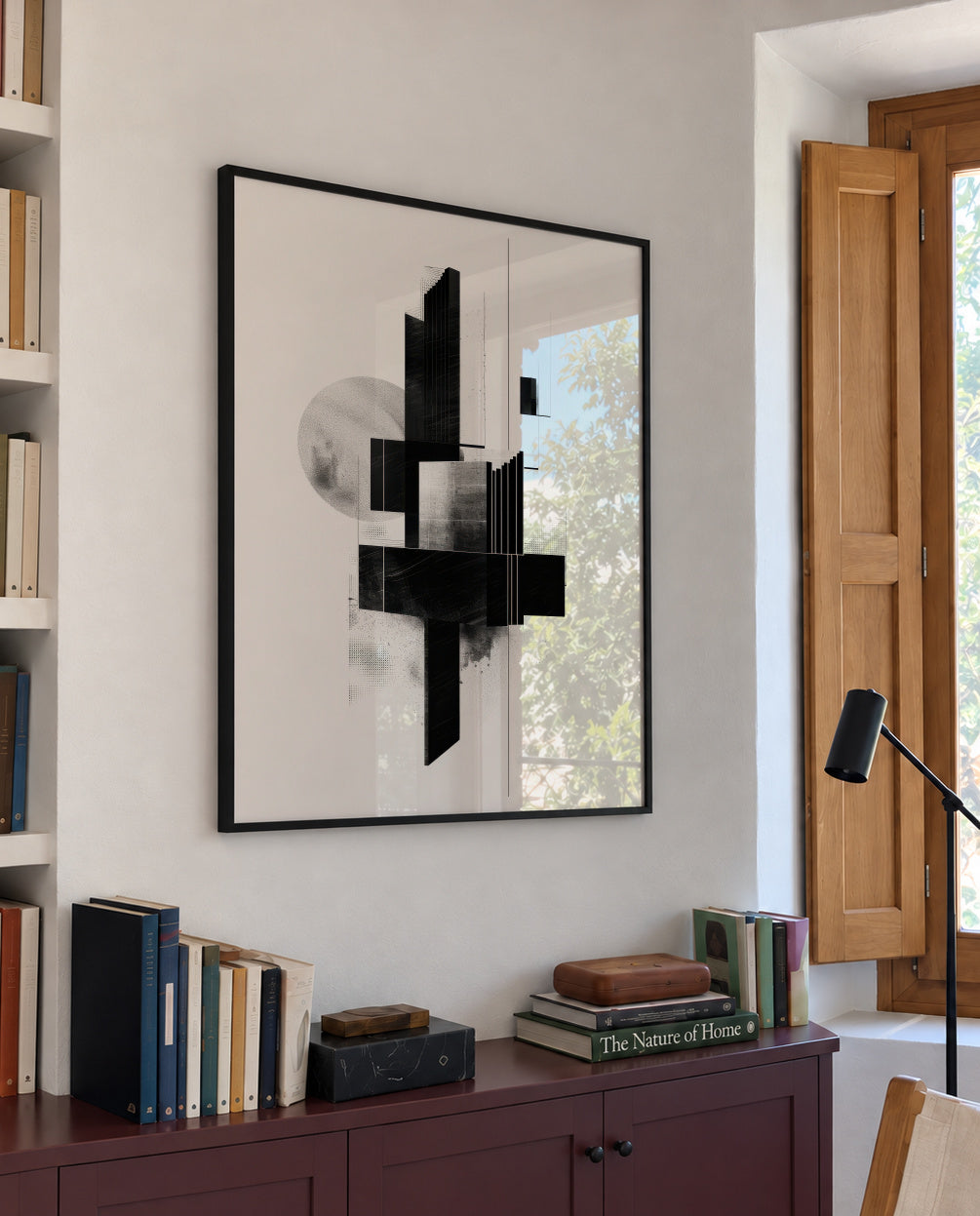 Monolith Structure II - Framed poster in an interior