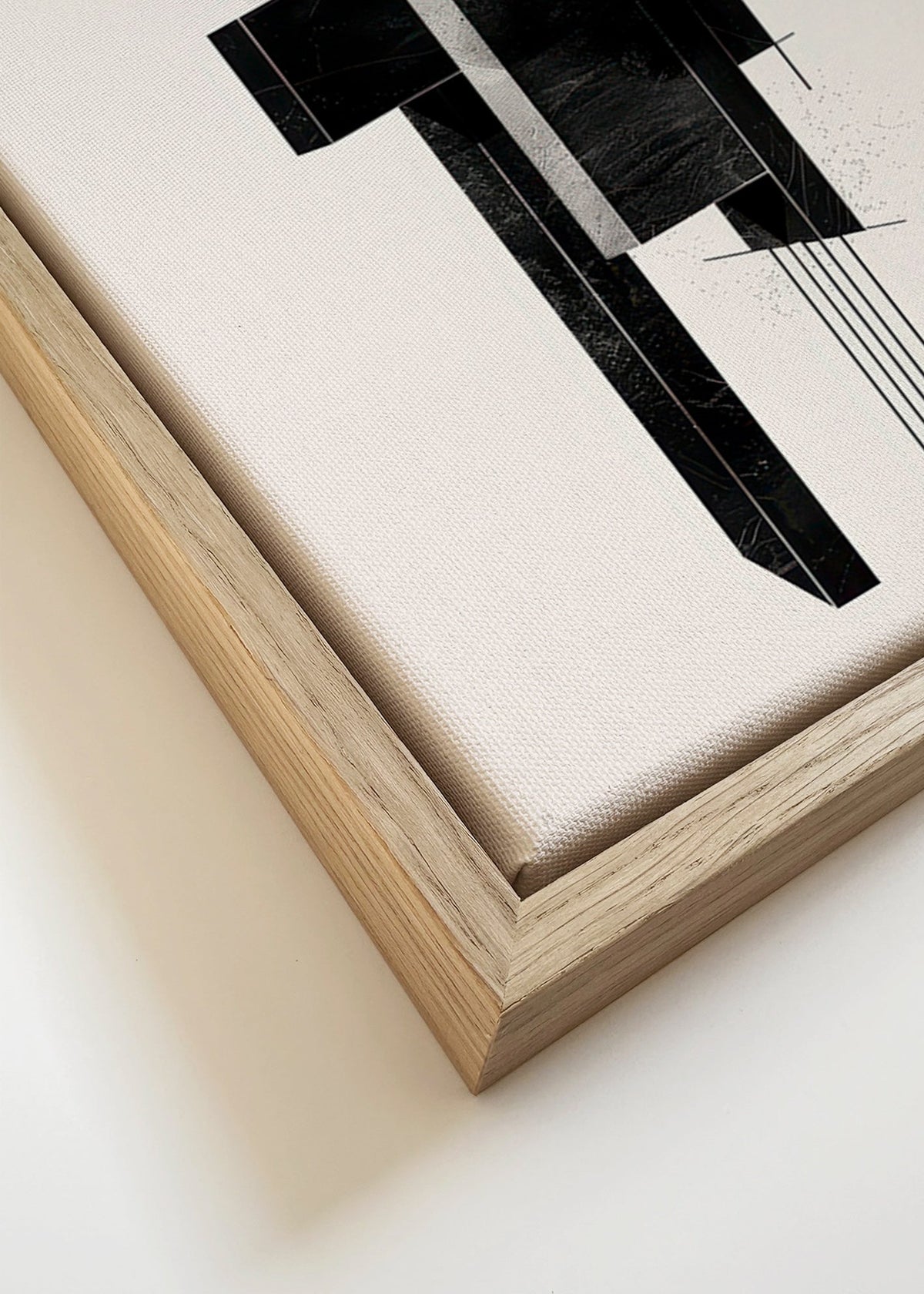 Geometrisk poster Monolit struktur – Canvas detail