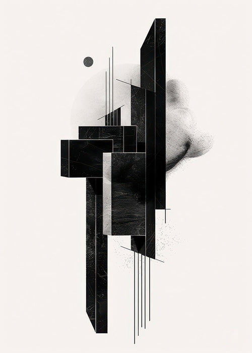 Geometrisk poster Monolit struktur