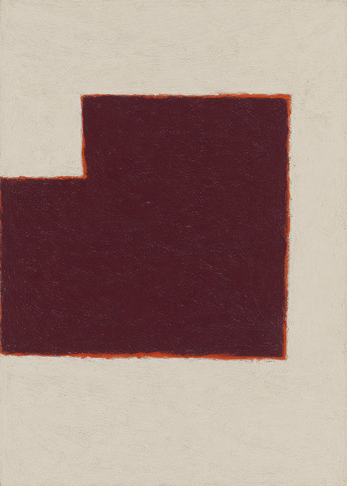 Abstrakt konst bordeaux geometrisk block