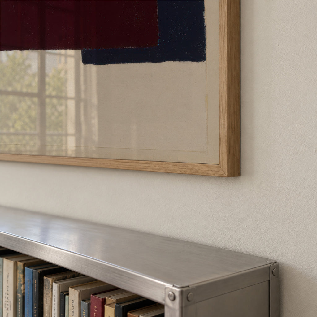 Burgundy Corner IV - Framed poster detail