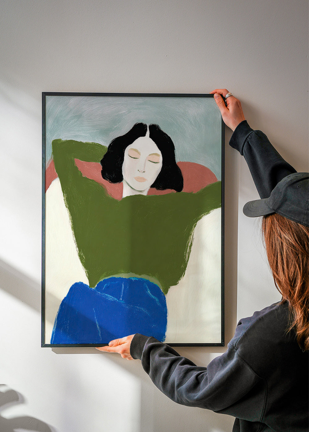 Liggende illustration med grön tröja – Product3