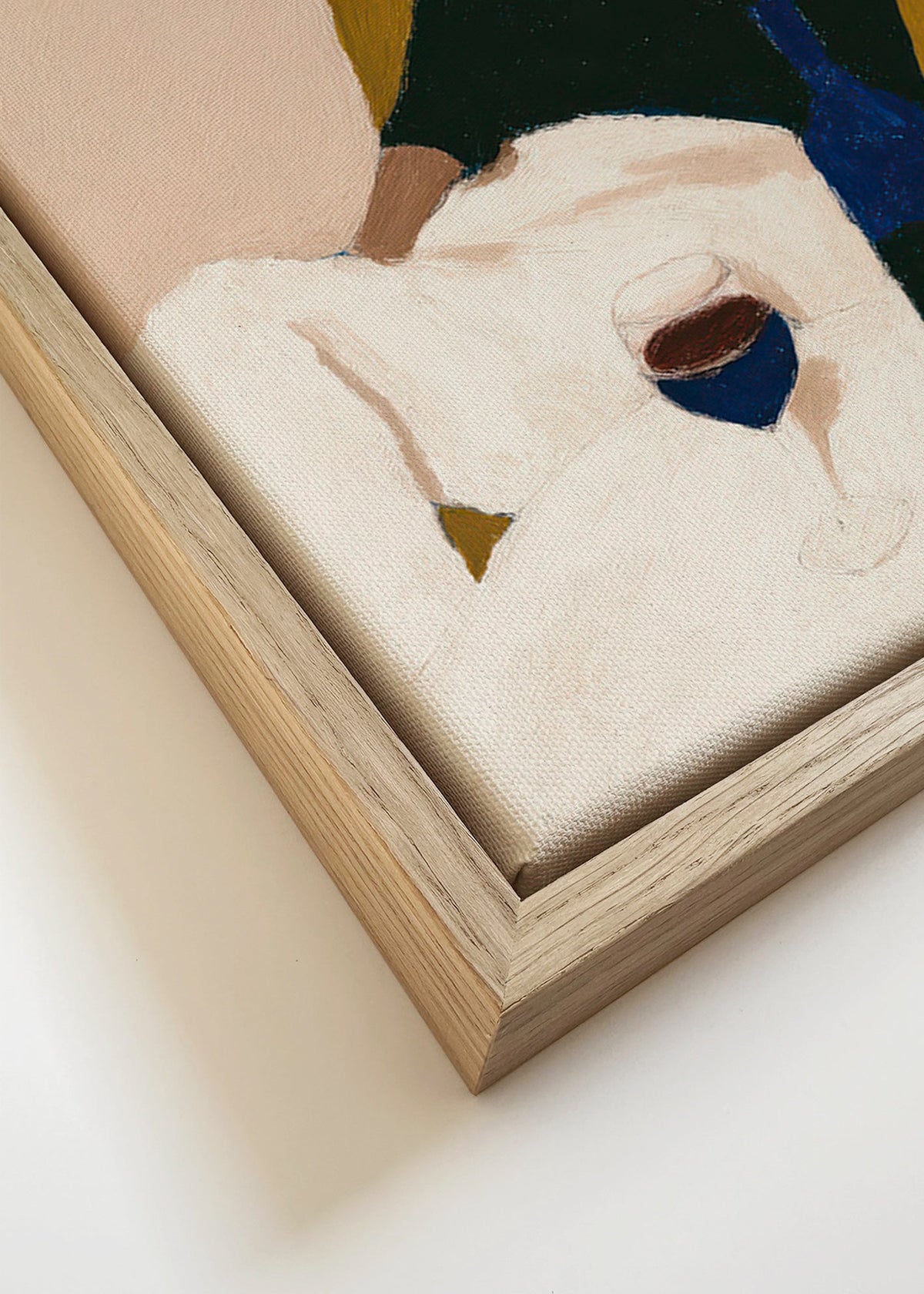 Kökskonst med vinflaska och senapsfåtölj – Canvas detail