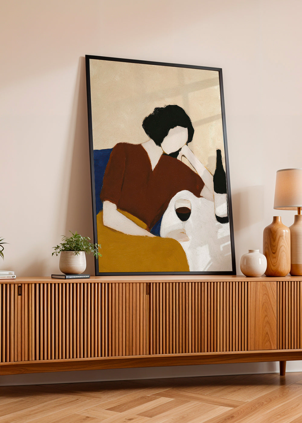 Kökskonst med figur och vinglas – Product1