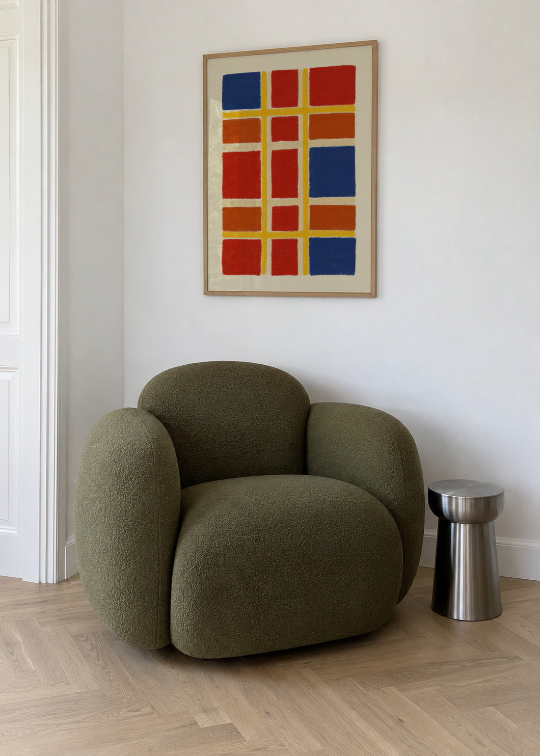 Color Grid No. 02 - Framed poster in an interior
