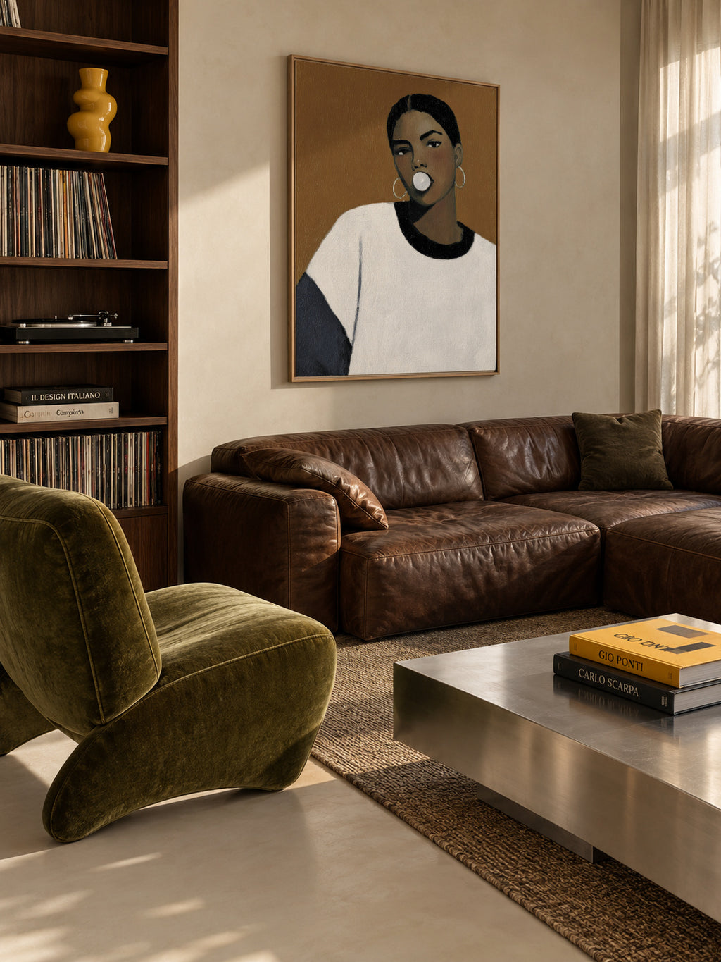Bold Beauty - Framed canvas in an interior
