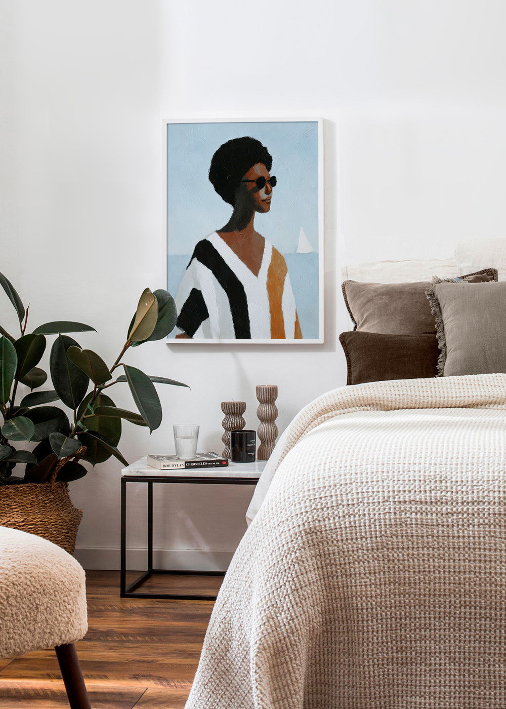 Illustration: figur vid segelbåt – Product1