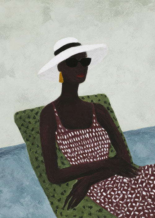 Elegant illustration av liggande figur