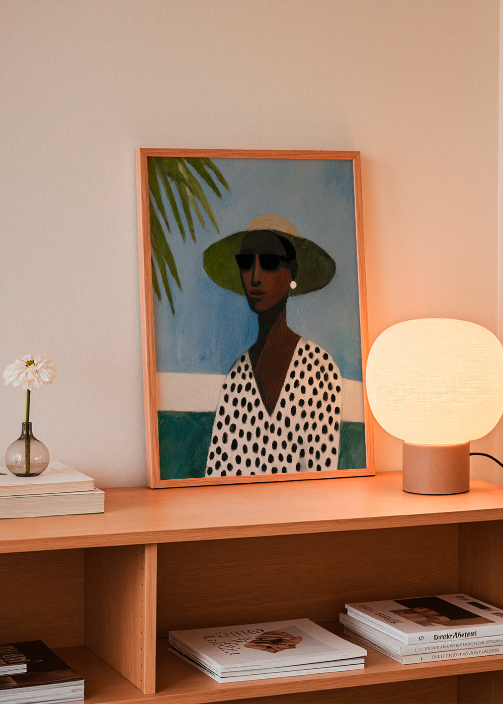 Botanisk affisch porträtt med palm – Product3