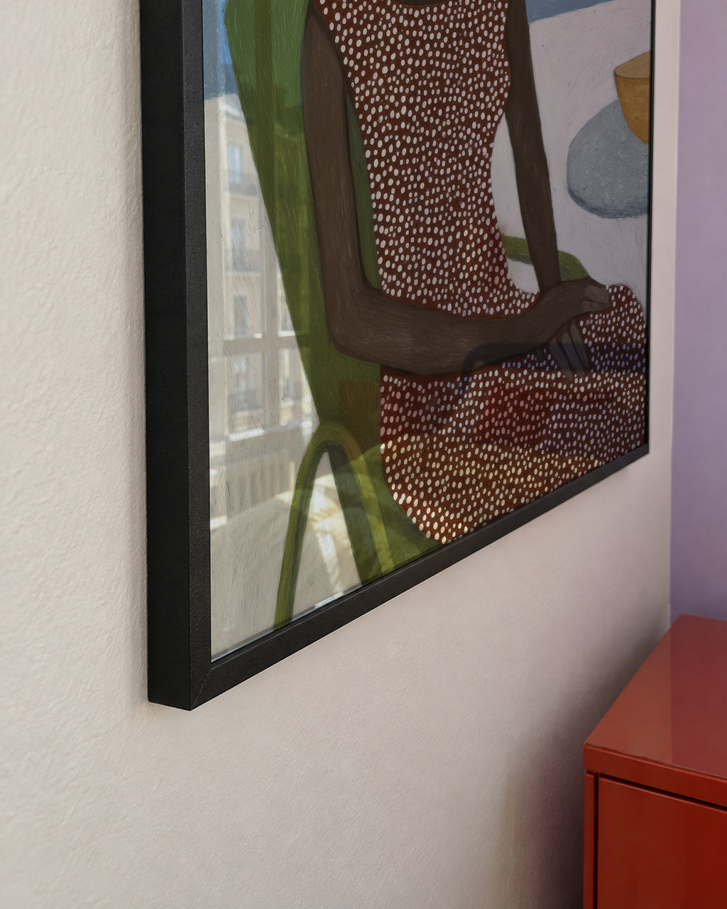 Terrace Sun Hat - Framed poster detail