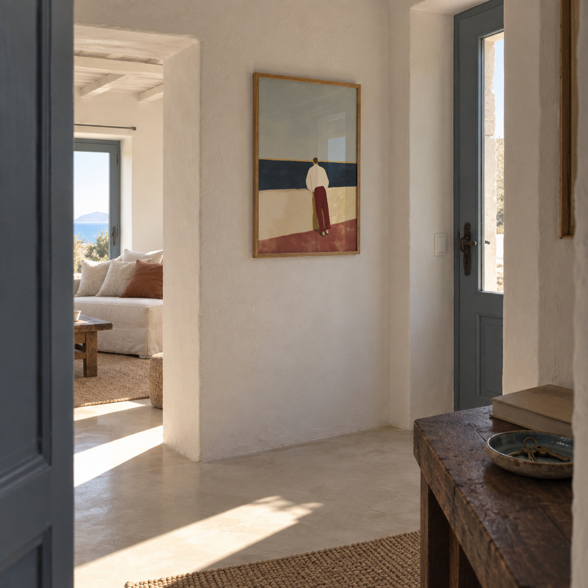 Horizon Figure - Framed poster in an interior