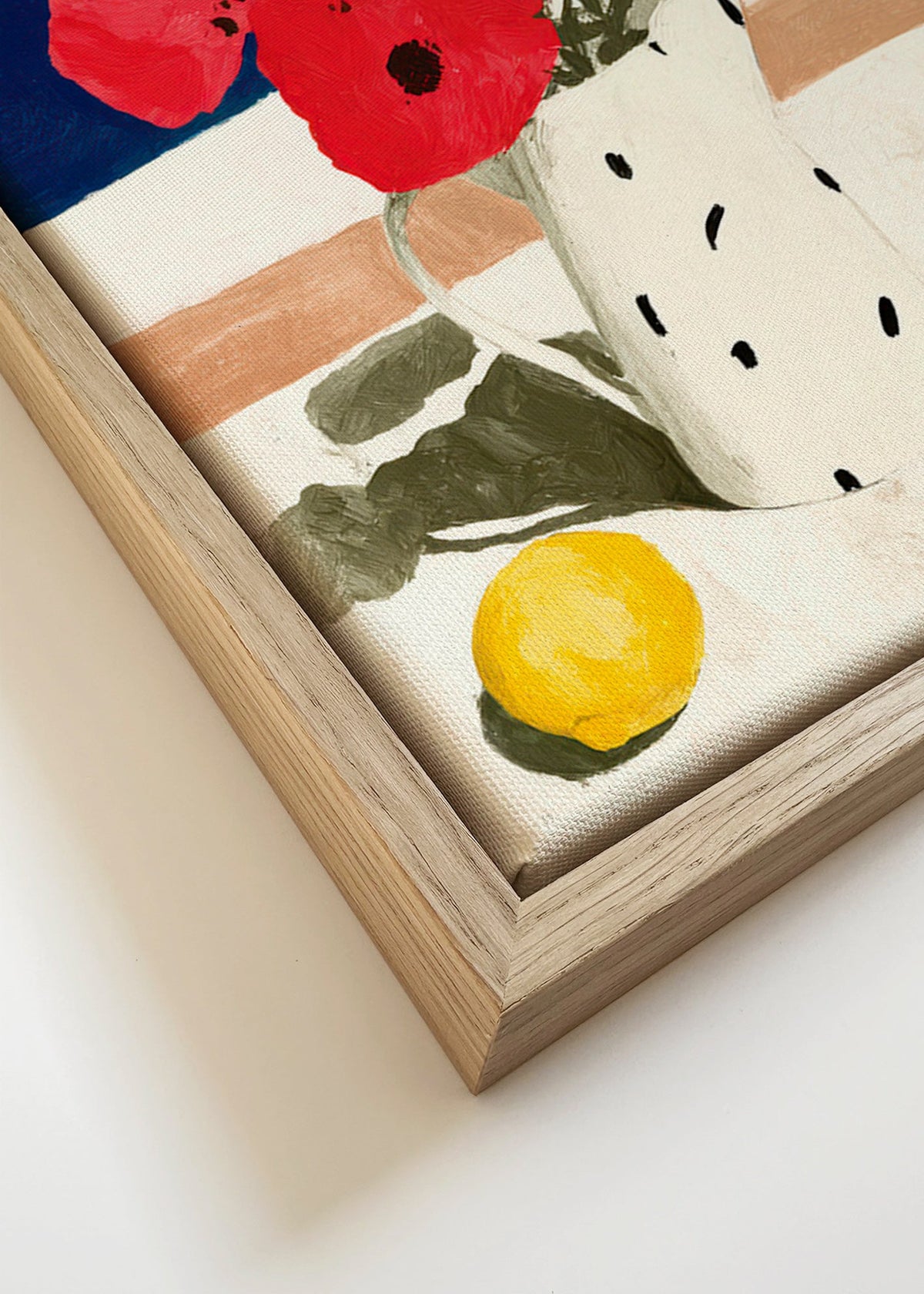 Botanisk poster valmojor vid havet – Canvas detail